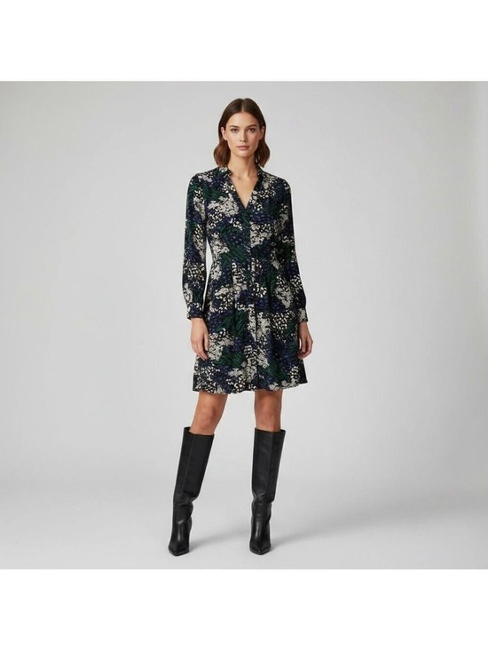Veronica Beard Dresses & Skirts - Veronica Beard Silk Blend Floral Dress Size 10 Lined Long Sleeve